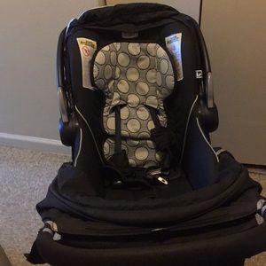 A baby stroller